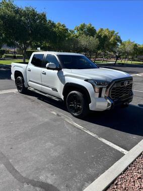 White 2025 Toyota Tundra Platinum
