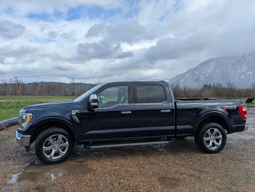 Blue 2021 Ford F-150 Lariat