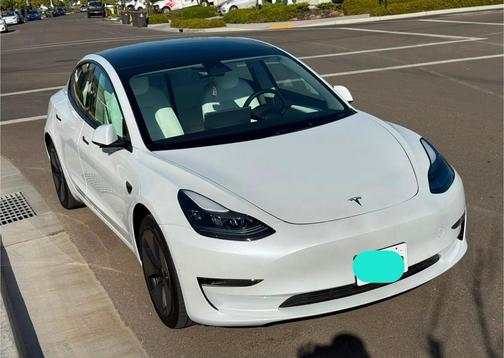 White 2023 Tesla Model 3 Base