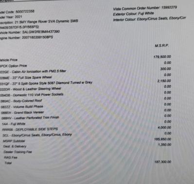 2021 Land Rover Range Rover SV Autobiography Dynamic SWB