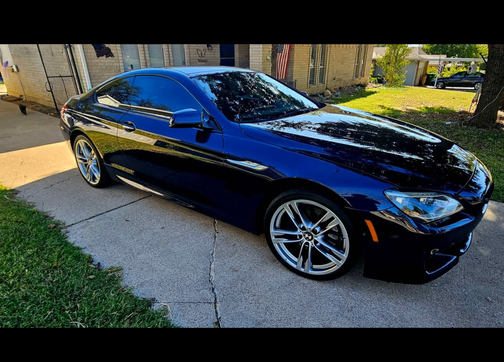 Blue 2014 BMW 650 i