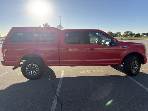 Red 2015 Ford F-150 XLT