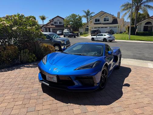 Blue 2021 Chevrolet Corvette Stingray w/3LT