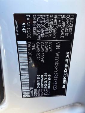 White 2024 Mercedes-Benz Sprinter 2500 Standard Roof