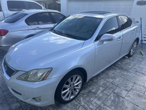 White 2009 Lexus IS 250 Base