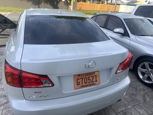 White 2009 Lexus IS 250 Base