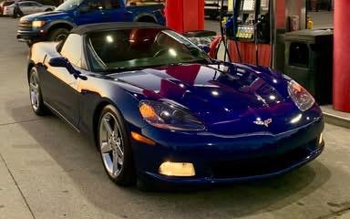 Blue 2007 Chevrolet Corvette Base