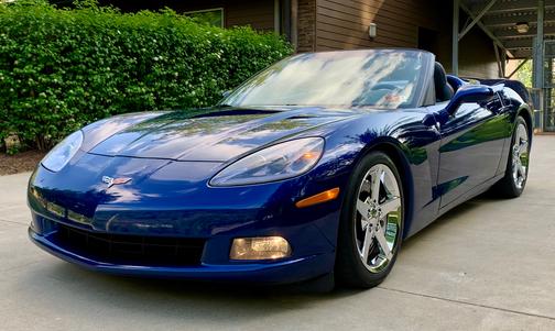 Blue 2007 Chevrolet Corvette Base