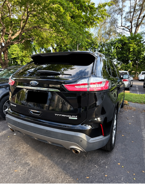 Black 2020 Ford Edge Titanium