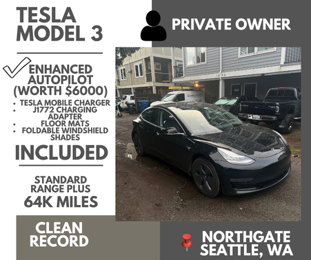 2019 Tesla Model 3 Standard Range Plus