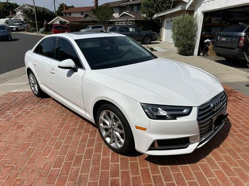 White 2019 Audi A4 Premium Plus