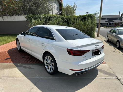 White 2019 Audi A4 Premium Plus