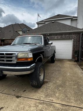 Silver 1992 Ford F-250 Custom SuperCab H/D