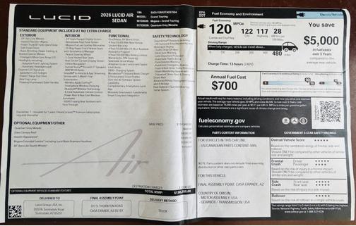 2026 Lucid Air Grand Touring