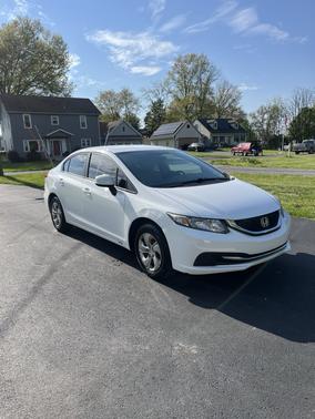 White 2013 Honda Civic LX