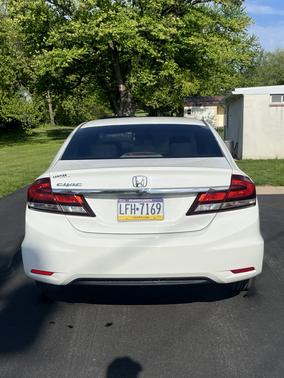 White 2013 Honda Civic LX