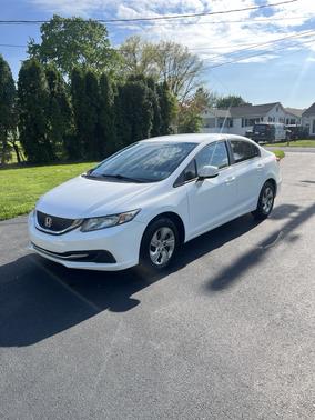 White 2013 Honda Civic LX