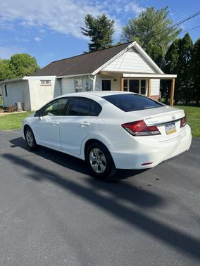 White 2013 Honda Civic LX