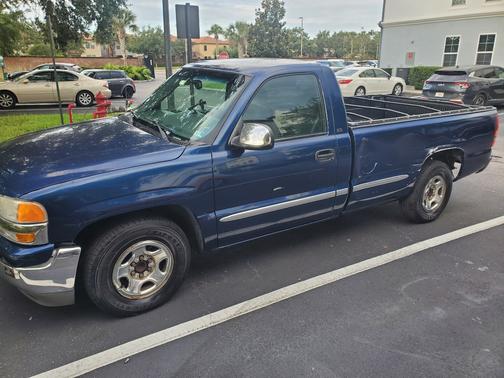 Blue 2001 GMC Sierra 1500 SLE