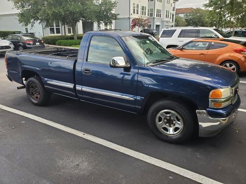 Blue 2001 GMC Sierra 1500 SLE