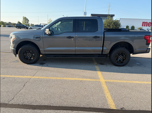 Gray 2025 Ford F-150 Lightning XLT