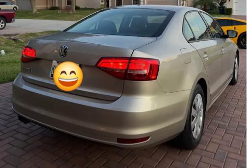Gold 2015 Volkswagen Jetta 2.0L S