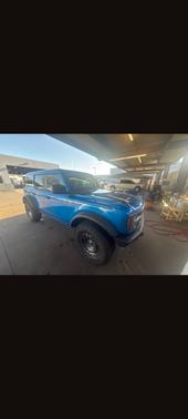 Blue 2025 Ford Bronco Badlands