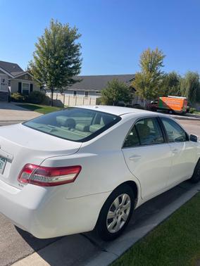 White 2010 Toyota Camry LE