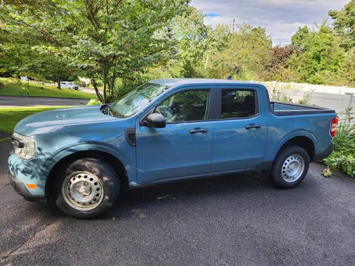 Blue 2022 Ford Maverick XL
