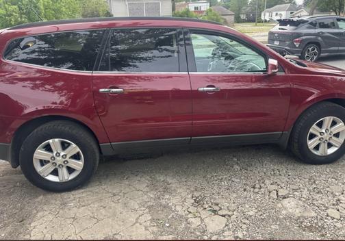 Red 2010 Chevrolet Traverse LT
