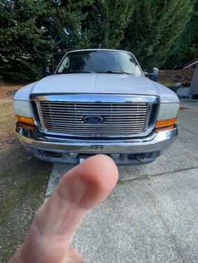 White 2001 Ford F-250 Lariat SuperCab Super Duty