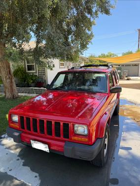 Red 2001 Jeep Cherokee Sport