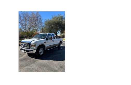 White 2008 Ford F-250 Lariat SuperCab Super Duty