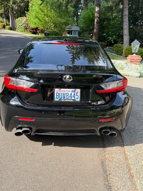 Black 2015 Lexus RC F Base