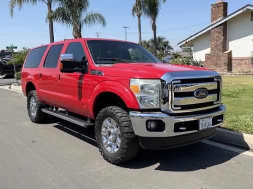 Red 2013 Ford F-250 XLT