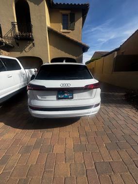 White 2019 Audi e-tron Prestige