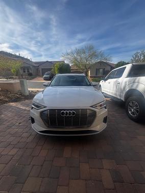 White 2019 Audi e-tron Prestige