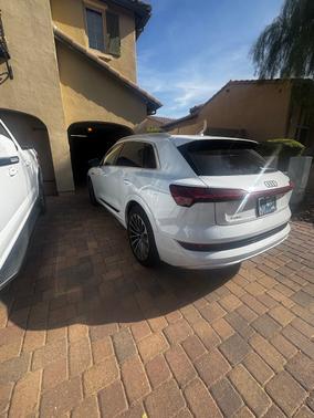White 2019 Audi e-tron Prestige