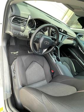 White 2020 Toyota Camry Hybrid LE
