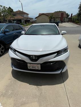 White 2020 Toyota Camry Hybrid LE