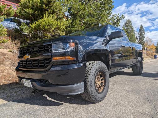 Black 2017 Chevrolet Silverado 1500 Custom