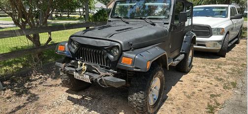 Black 2002 Jeep Wrangler Sport