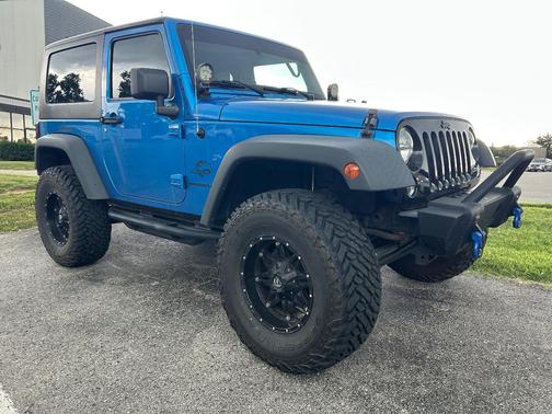 Blue 2015 Jeep Wrangler Willys Wheeler