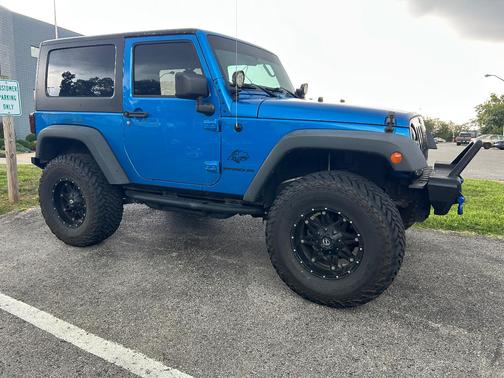 Blue 2015 Jeep Wrangler Willys Wheeler