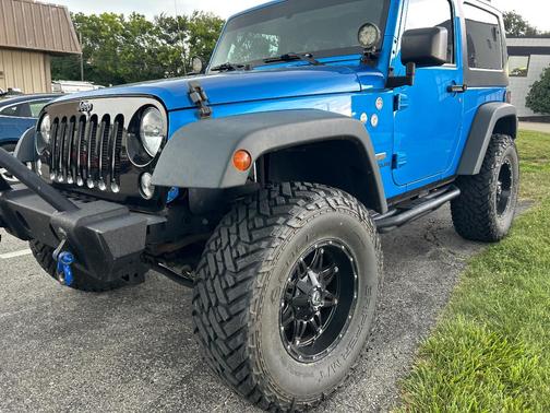 Blue 2015 Jeep Wrangler Willys Wheeler