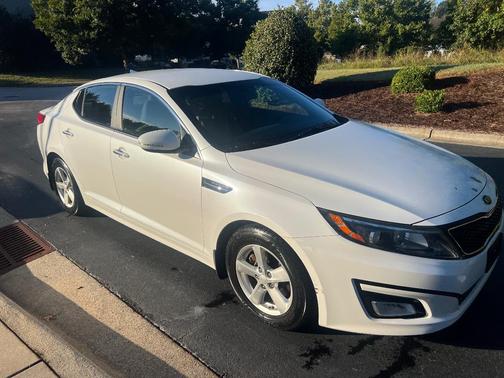 White 2015 Kia Optima LX