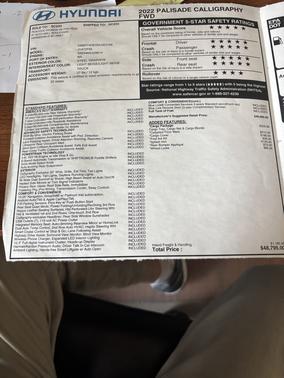2022 Hyundai PALISADE Calligraphy