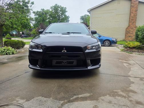 Black 2014 Mitsubishi Lancer Evolution GSR