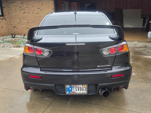 Black 2014 Mitsubishi Lancer Evolution GSR