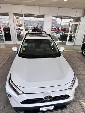 White 2025 Toyota RAV4 XLE Premium